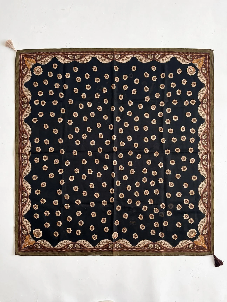 Floral Medallion Square Scarf