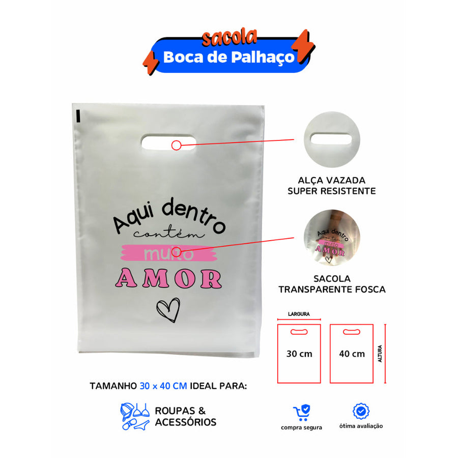 Style 01 reference: frosted die-cut handle shopping bag
