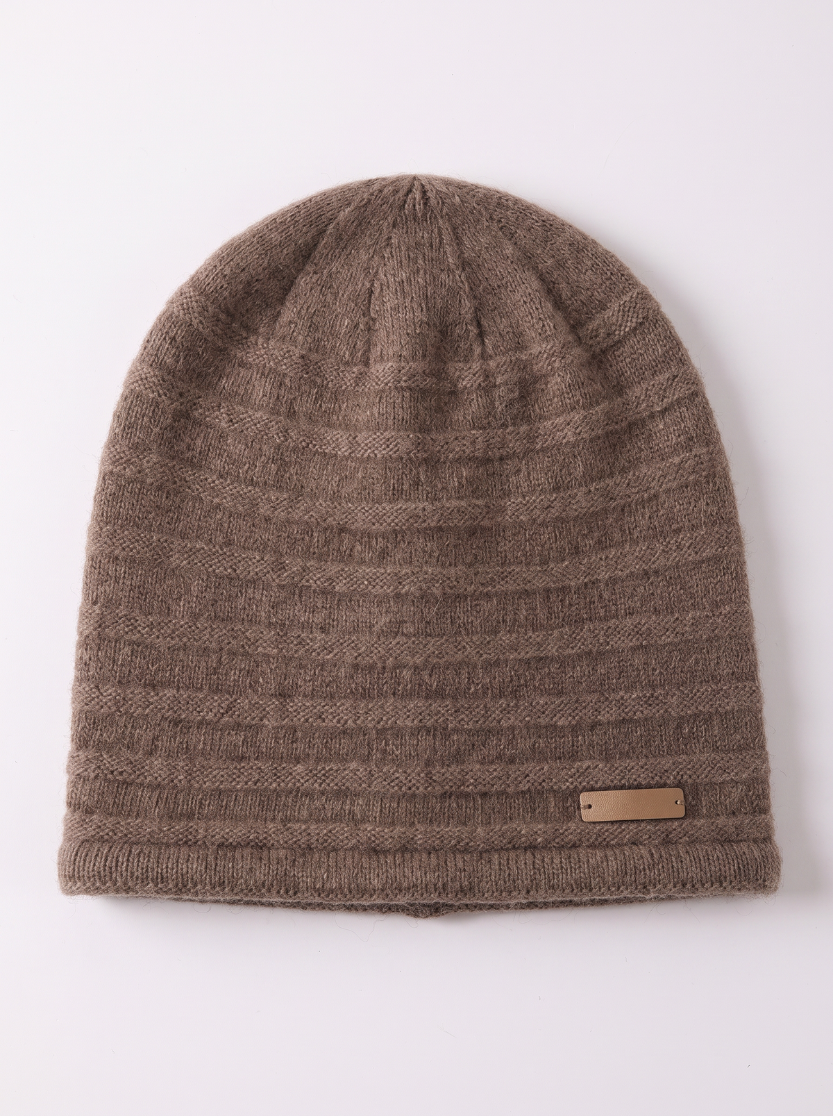 "Alpine Comfort" 100% Cashmere Ribbed Beanie
