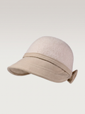 Wool-Blend Bow Cloche Hat