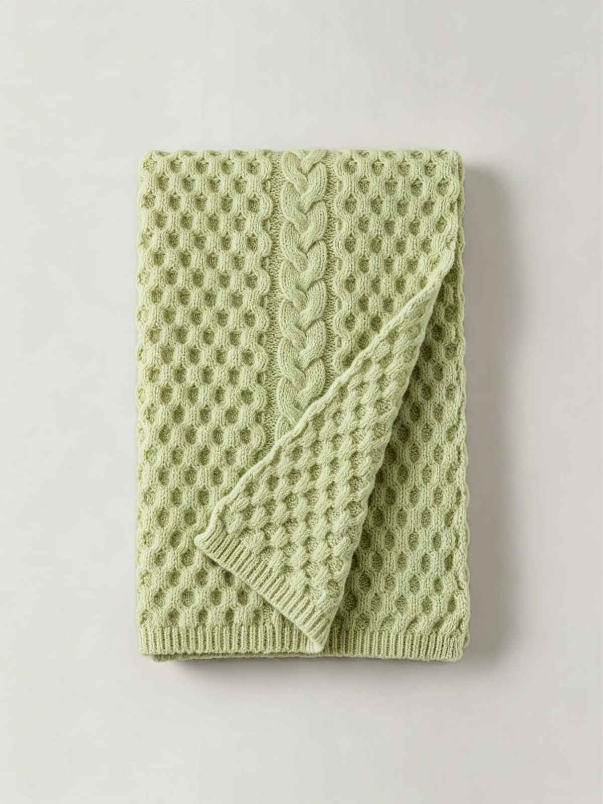 Textured Honeycomb Knit Scarf