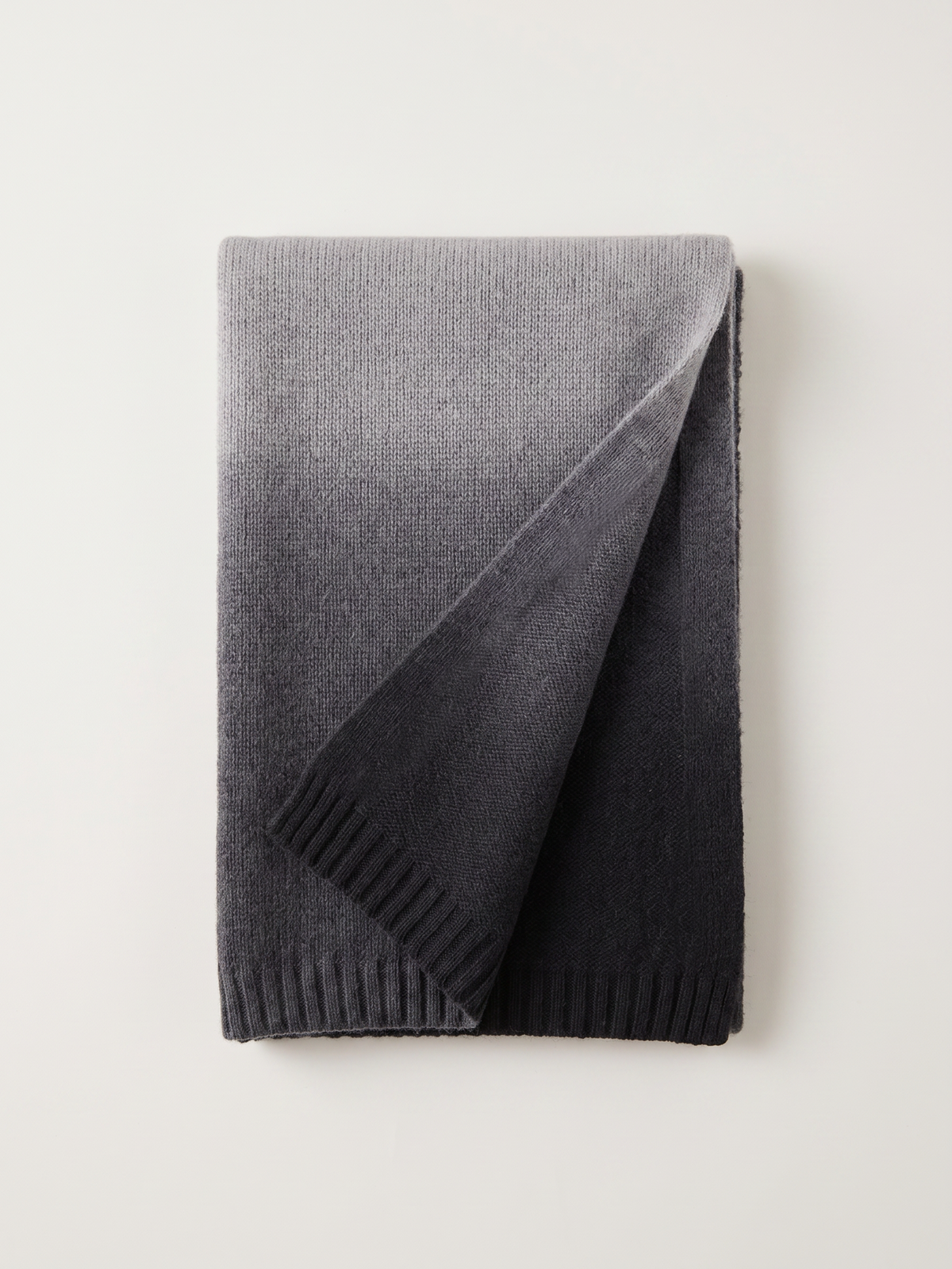 100% Wool Gradient Knit Scarf