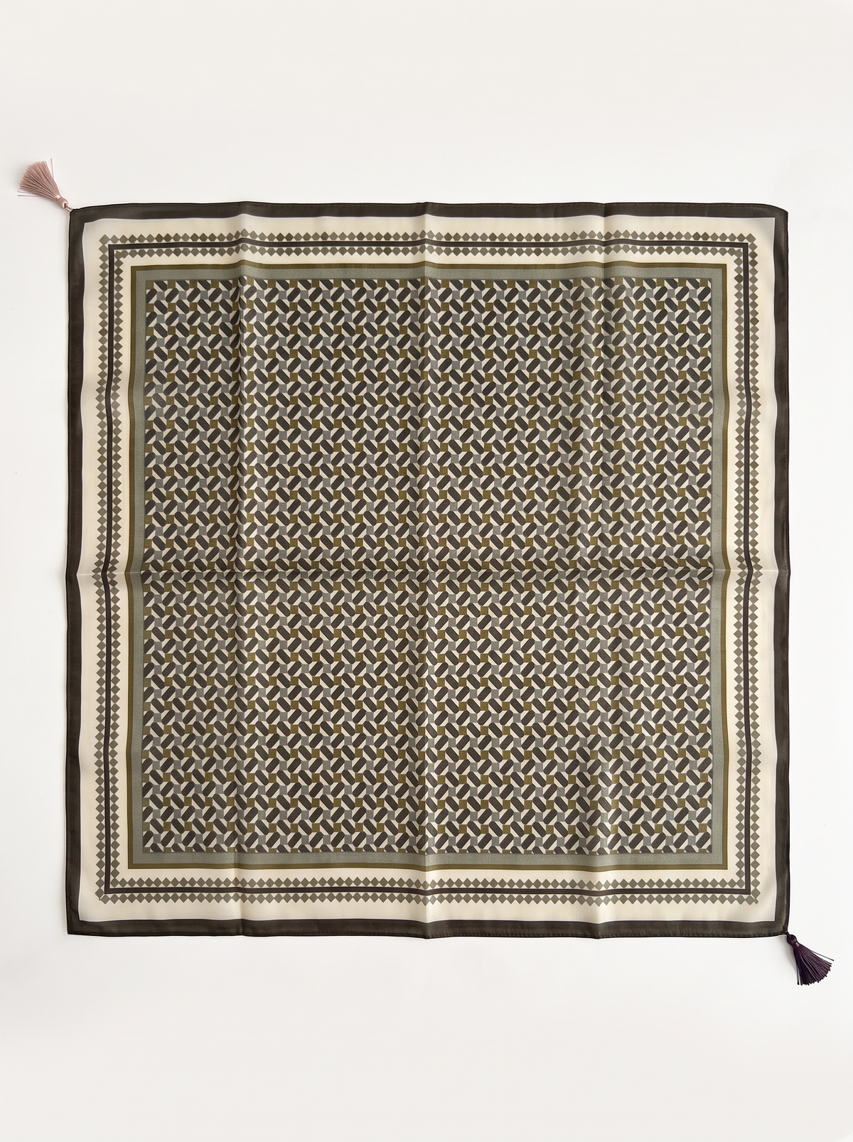 Geometric Mosaic Square Scarf
