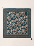 Folk Paisley Tassel Square Scarf