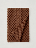 Textured Honeycomb Knit Scarf