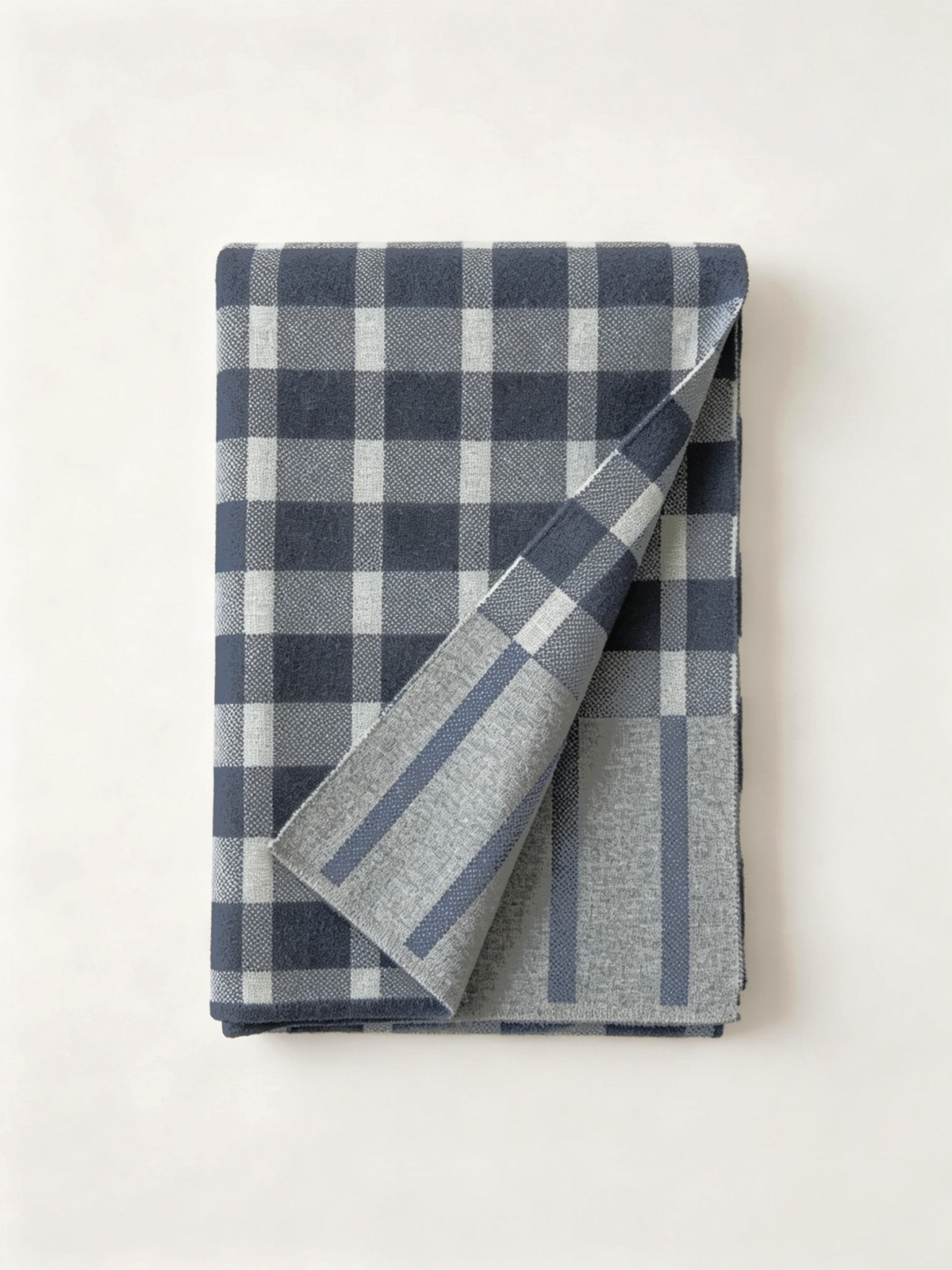 100% Wool Mixed Check Scarf