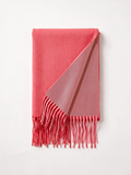 Double-Faced Solid Scarf | Cashmere-Feel Long Fringe Wrap