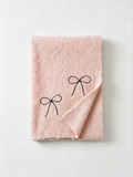 Bow-Embroidered Knit Scarf