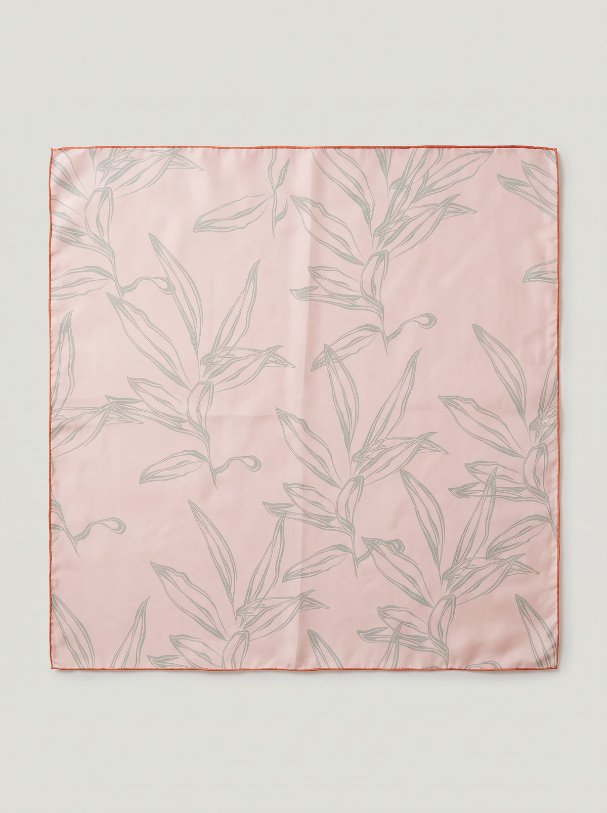 "Watercolor Bloom" Floral 100% Mulberry Silk Scarf