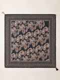 Folk Paisley Tassel Square Scarf