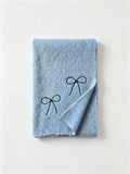 Bow-Embroidered Knit Scarf