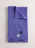 "Dove in Flight" Embroidered 100% Merino Wool Scarf