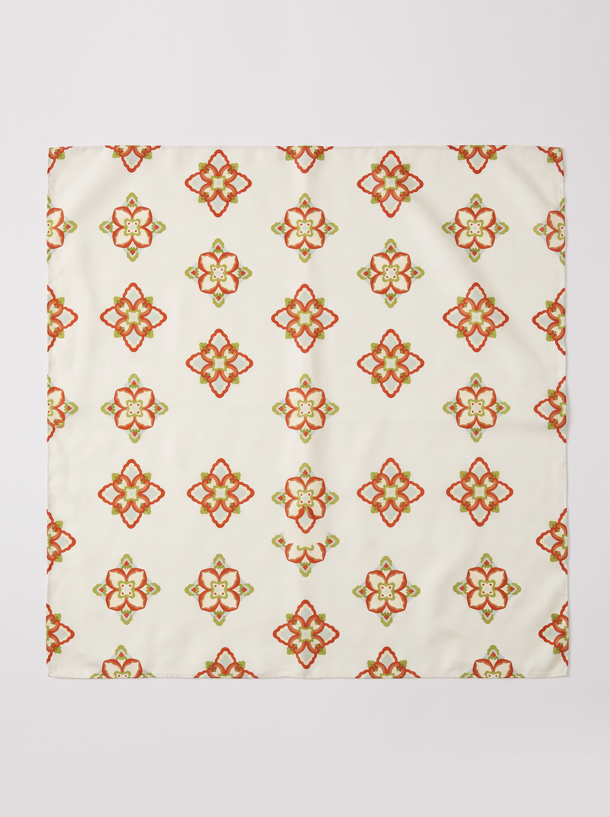 "Oriental Blossom" Floral 100% Mulberry Silk Scarf