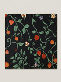 "Fruit of Life" Strawberry 100% Mulberry Silk Scarf
