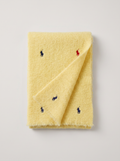 Embroidered Short Knit Scarf