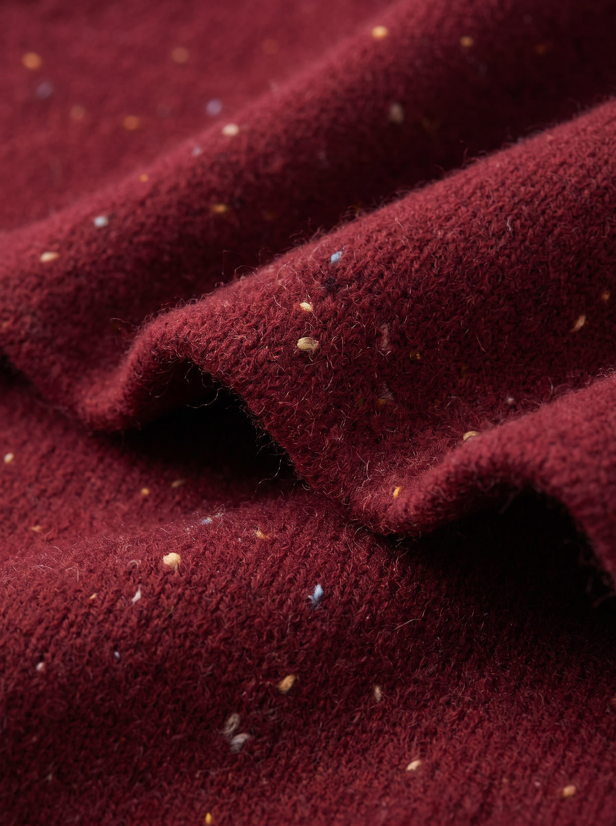 "Oversized Comfort" Dotted 100% Wool Triangle Wrap