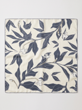 "Quiet Sandalwood" Botanical 100% Mulberry Silk Scarf