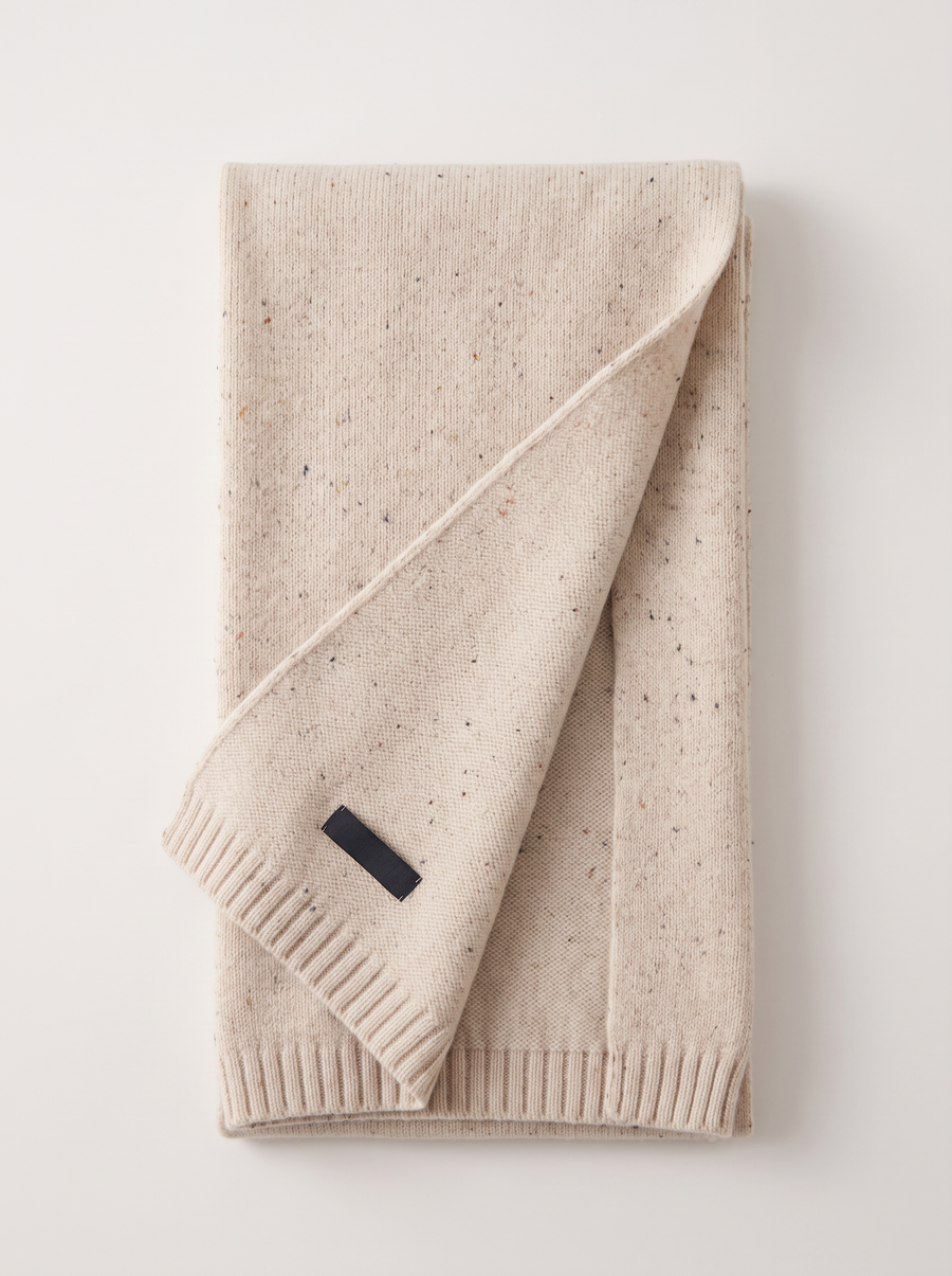 "Speckled Wool" Knit Scarf