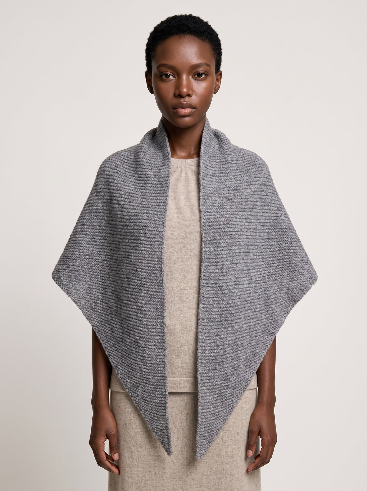 "Sophie's Wrap" Handmade 100% Merino Wool Triangle Shawl