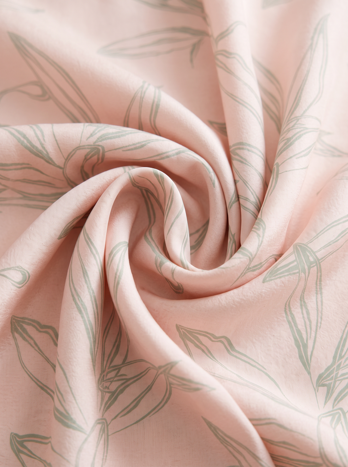"Watercolor Bloom" Floral 100% Mulberry Silk Scarf