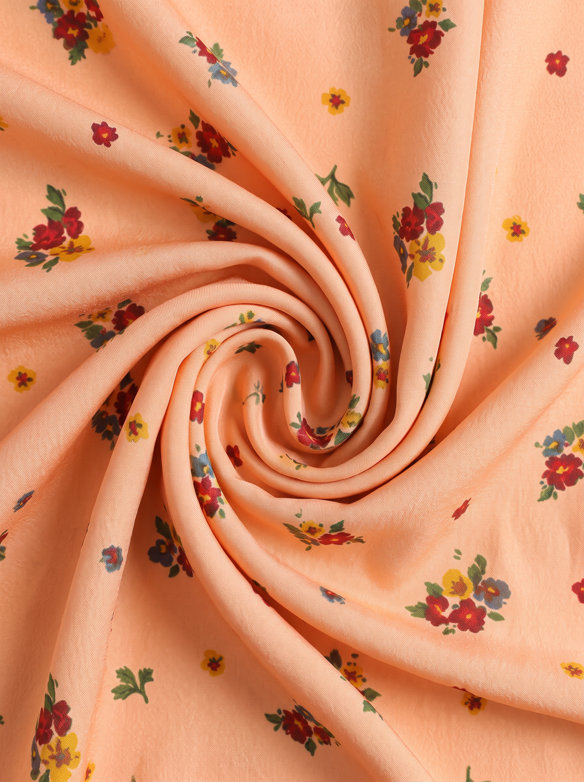 "Vintage Pansy" Floral 100% Mulberry Silk Scarf