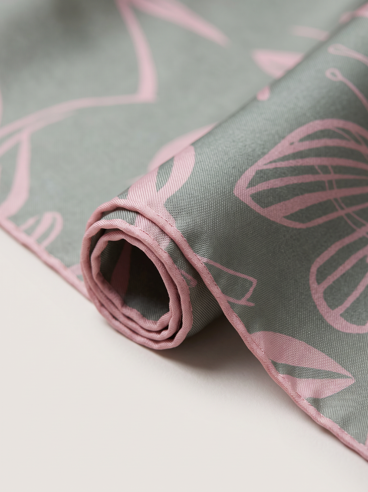 "Watercolor Bloom" Floral 100% Mulberry Silk Scarf