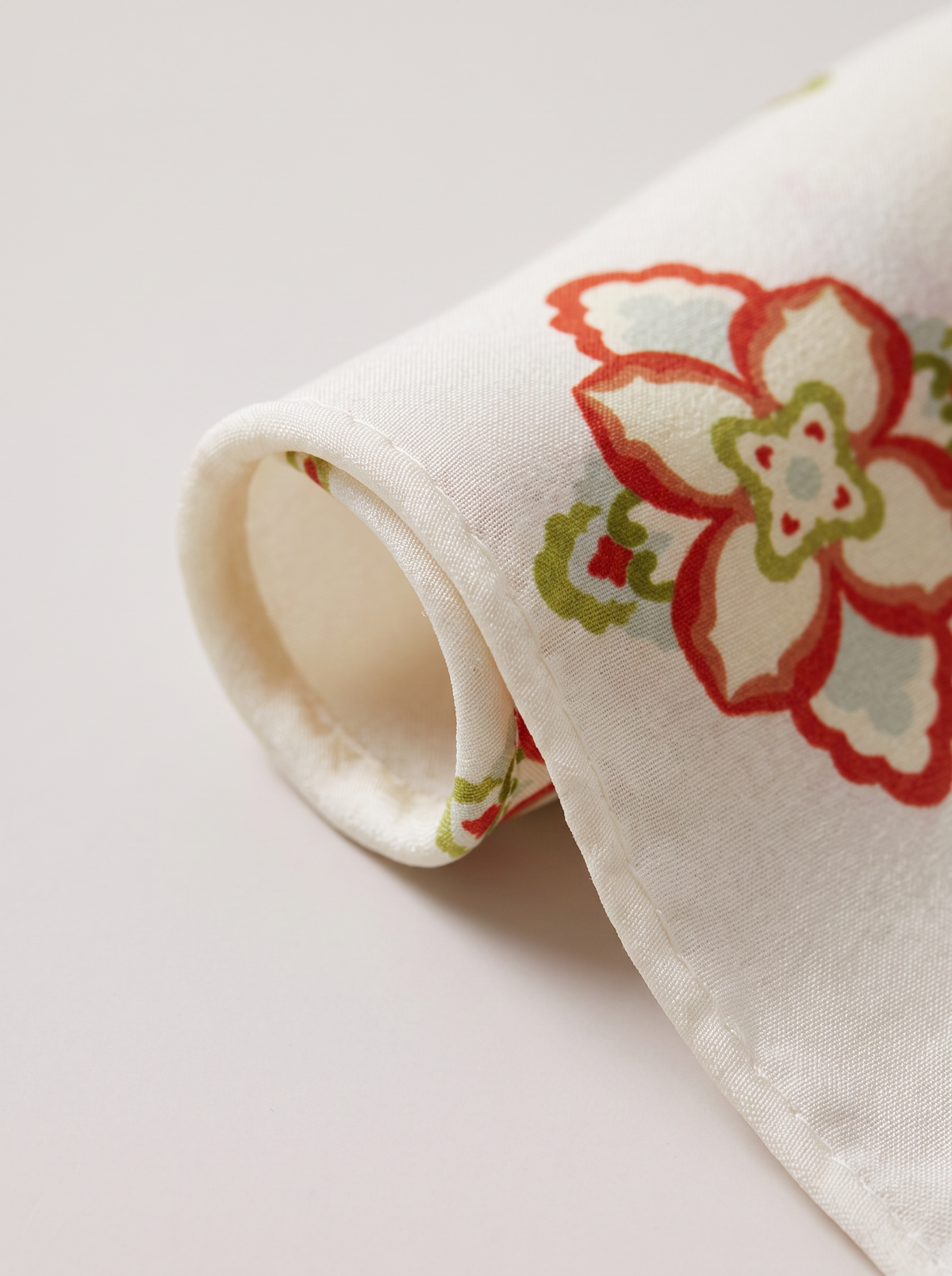 "Oriental Blossom" Floral 100% Mulberry Silk Scarf