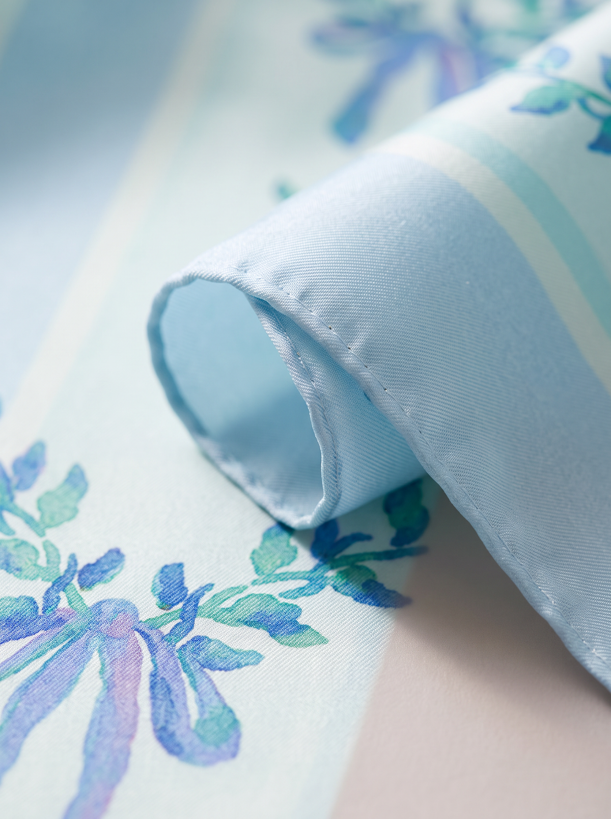 "Silk Bouquet" Floral 100% Mulberry Silk Scarf