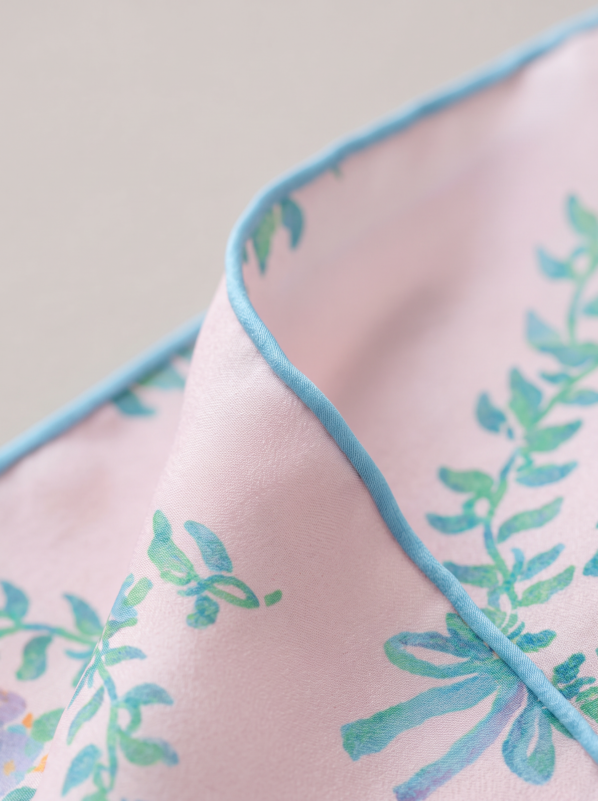 "Silk Bouquet" Floral 100% Mulberry Silk Scarf