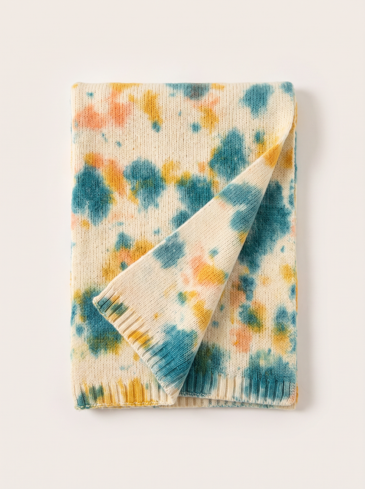 100% Wool Ink-Wash Effect Scarf