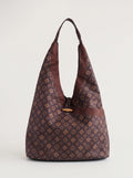 Gambiered Silk Underarm Bag — Tang Monogram