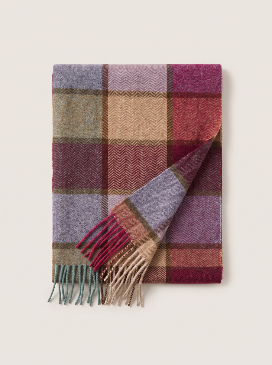 100% Wool Heritage Plaid Scarf