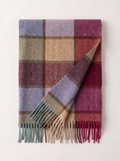 100% Wool Oversized Plaid Scarf