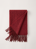 Herringbone Jacquard Wool-Blend Scarf | Extra-Long Wrap