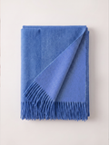 100% Australian Wool Fringed Scarf — Long Solid Wrap