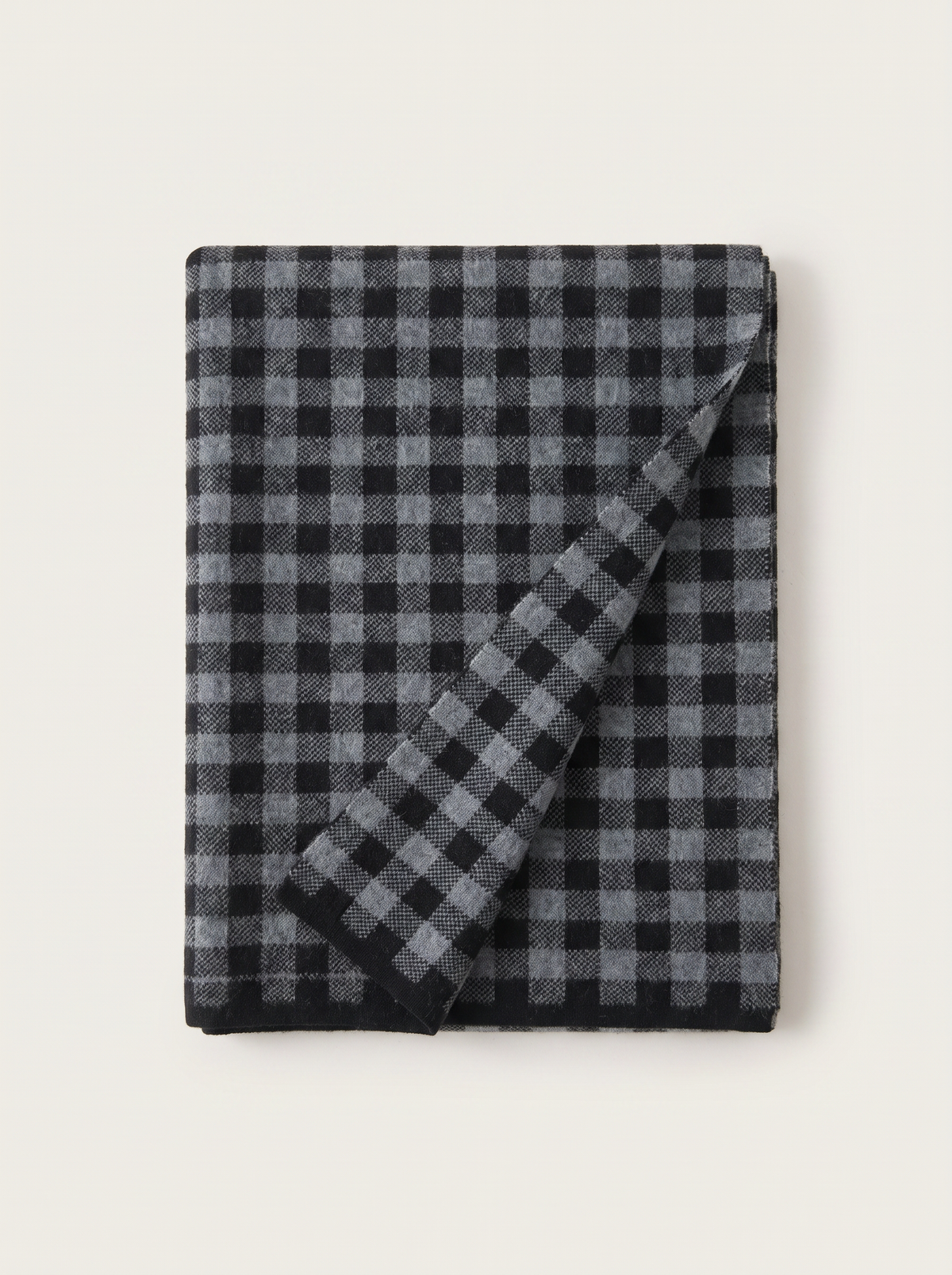 100% Wool Mixed Check Scarf