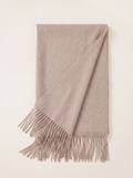 300g Cashmere-Feel Oversized Fringe Scarf | Solid Blanket Wrap