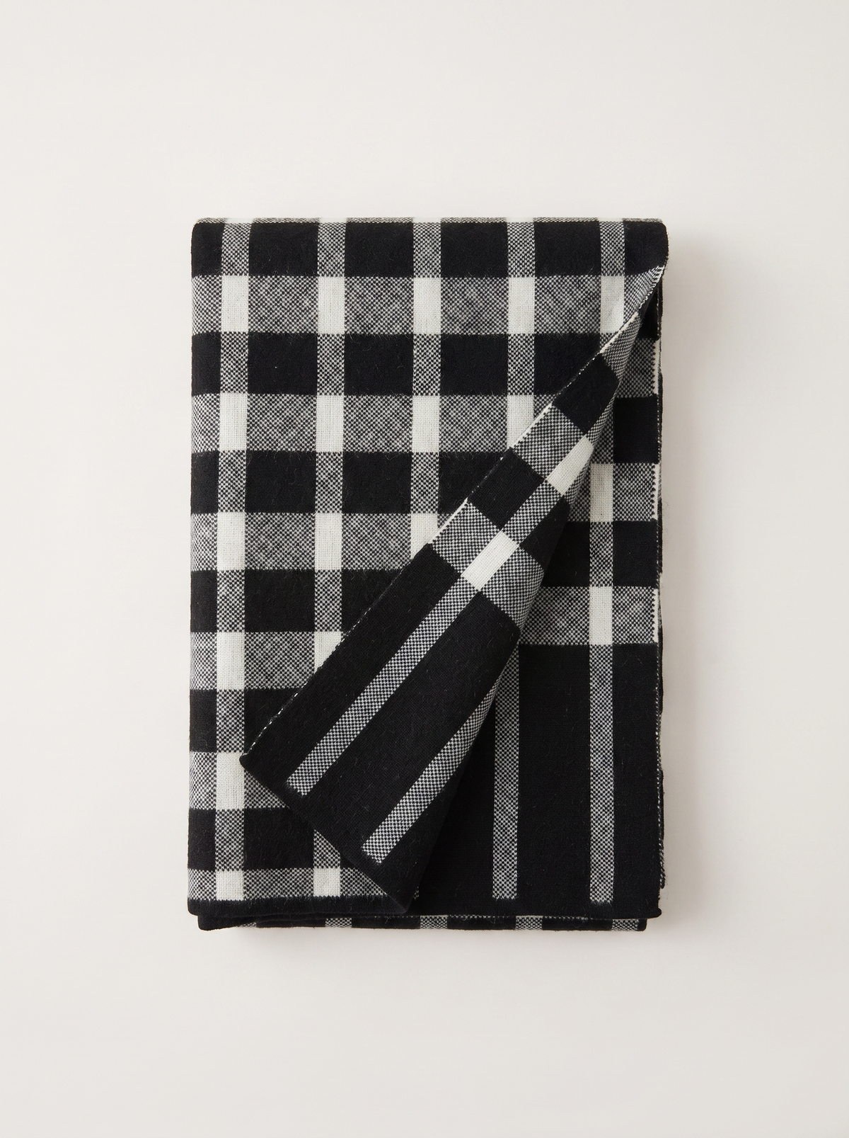 100% Wool Mixed Check Scarf