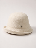 Wool-Blend Button Bucket Hat