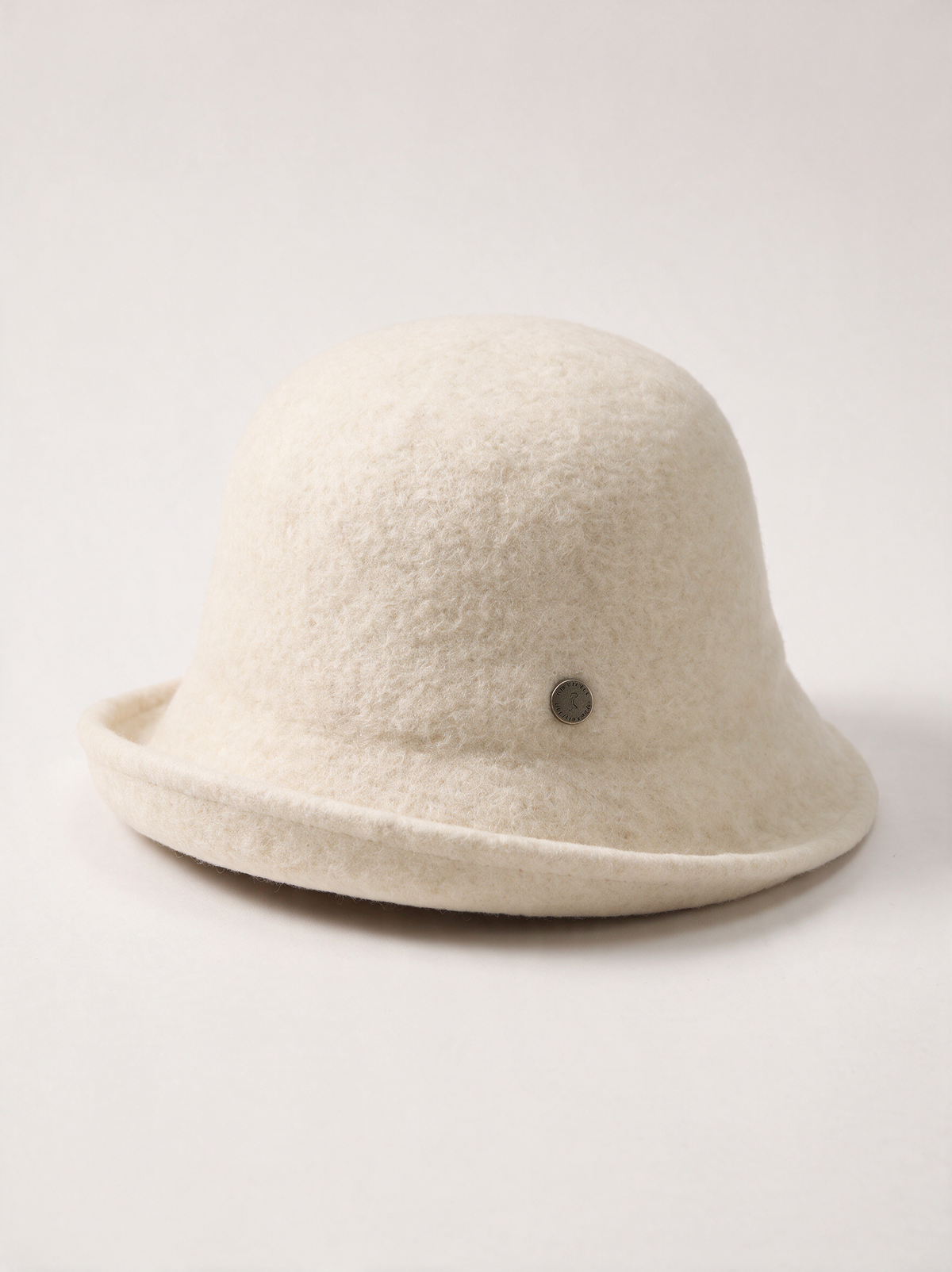 Wool-Blend Button Bucket Hat