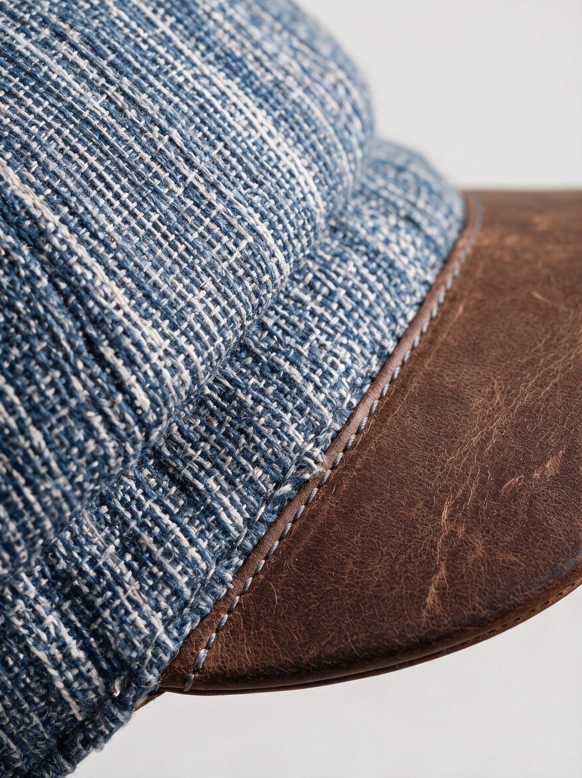 Tweed Stripe Newsboy Cap