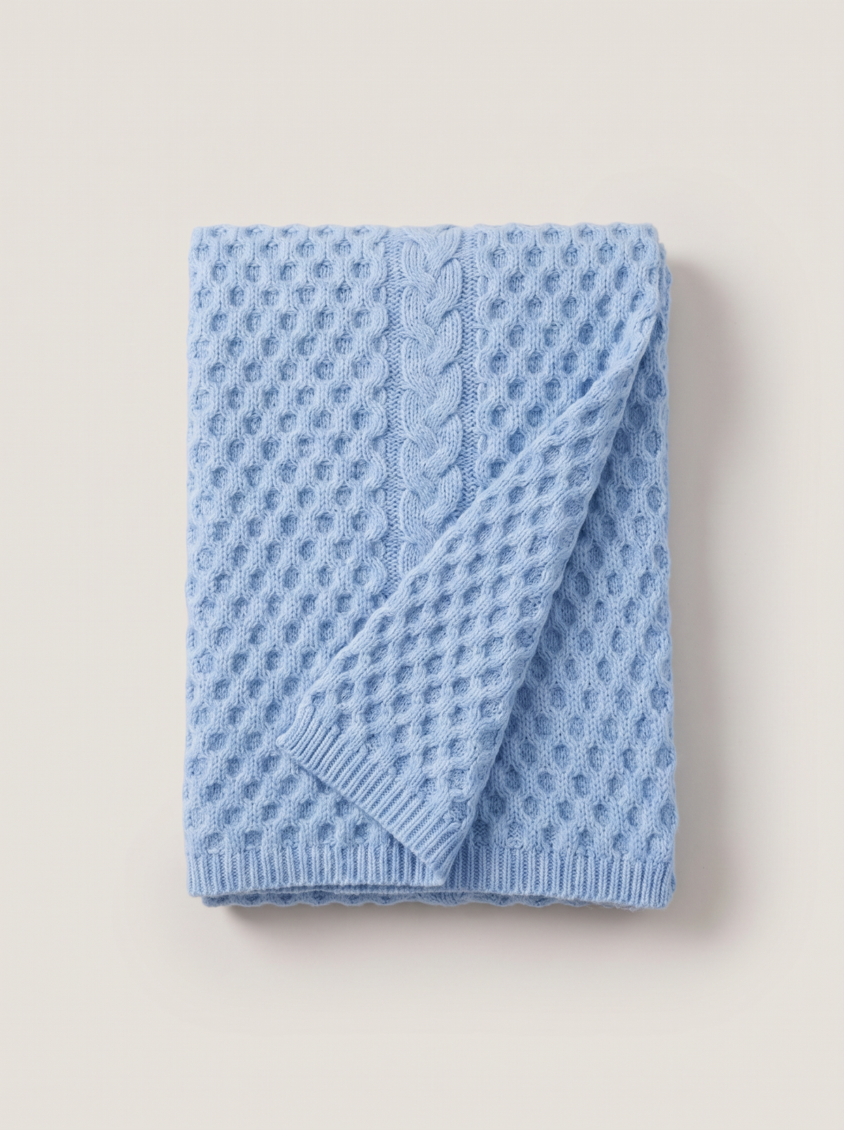 Textured Honeycomb Knit Scarf