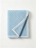 Geometric Border Knit Scarf