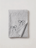 Bow-Embroidered Knit Scarf
