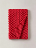 Textured Honeycomb Knit Scarf