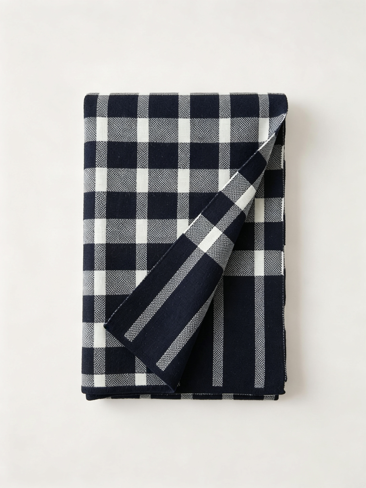 100% Wool Mixed Check Scarf