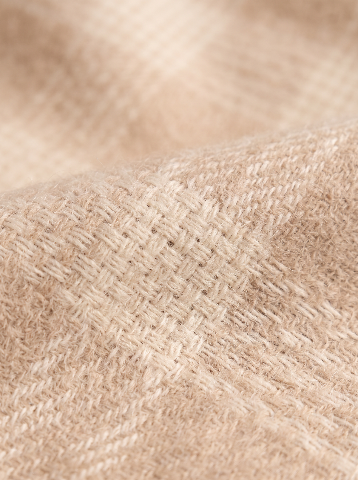 100% Wool Fine-Line Check Scarf