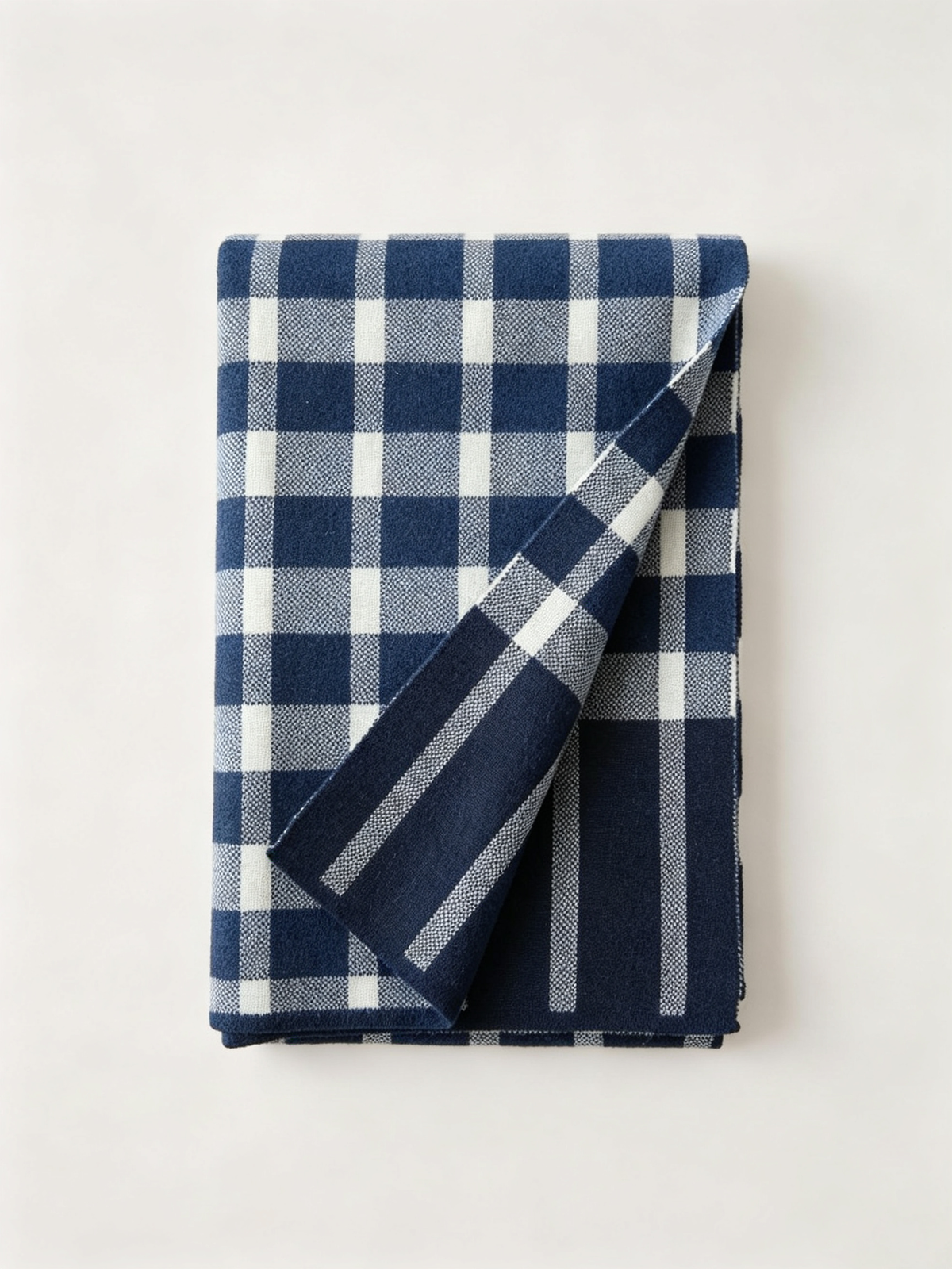 100% Wool Mixed Check Scarf