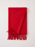 300g Cashmere-Feel Oversized Fringe Scarf | Solid Blanket Wrap