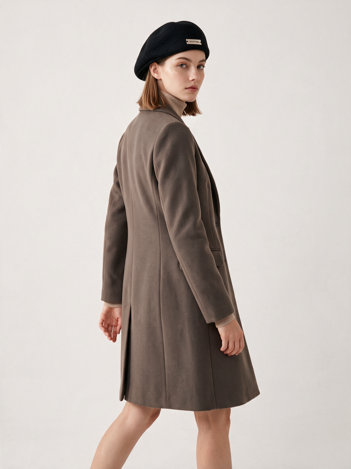 Wool-Blend Newsboy Cap
